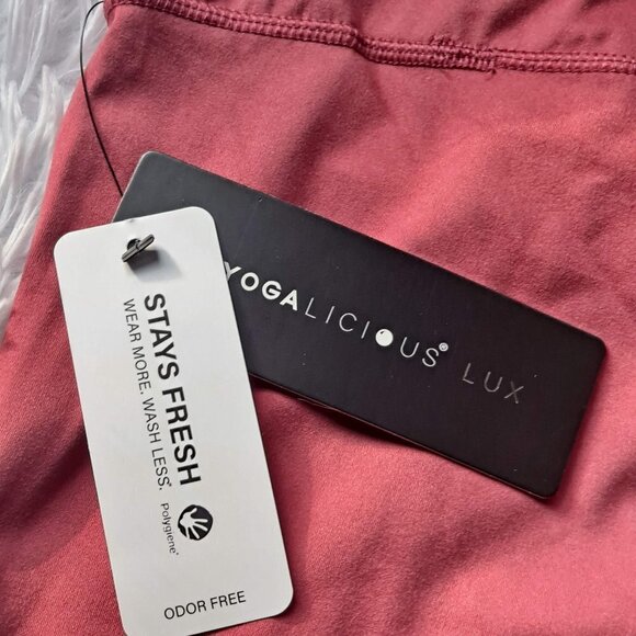 Yogalicious Lux Size 3X Earth Red Leggings Polygiene Odor Free NWT - Picture 8 of 10